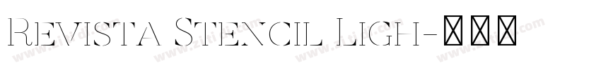 Revista Stencil Ligh字体转换